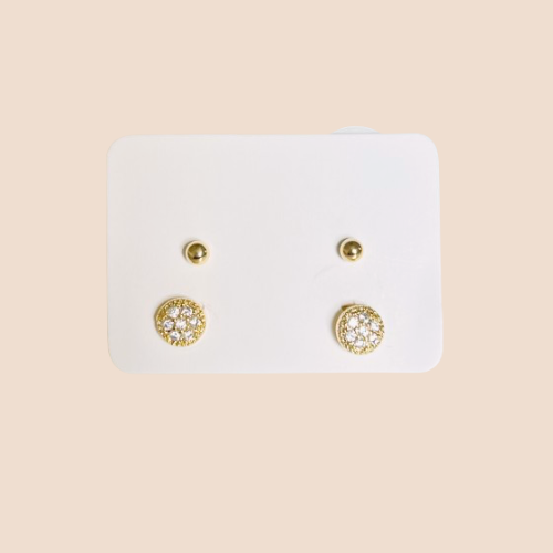 Gold-Plated Mini Ear Stud Set