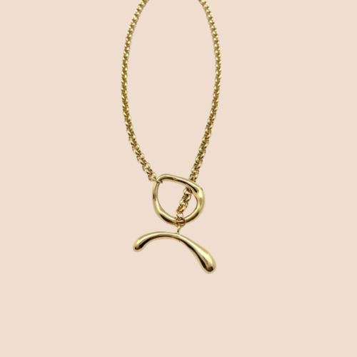 Elegant Gold-Plated Link Chain Necklace