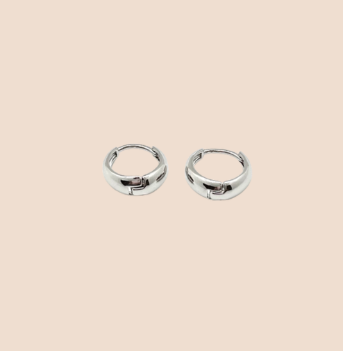 Hypoallergenic Silver-Plated Hoop Earrings