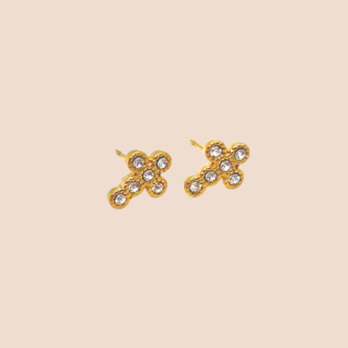 Cross Design plating-Alloy Ear Stud Earrings