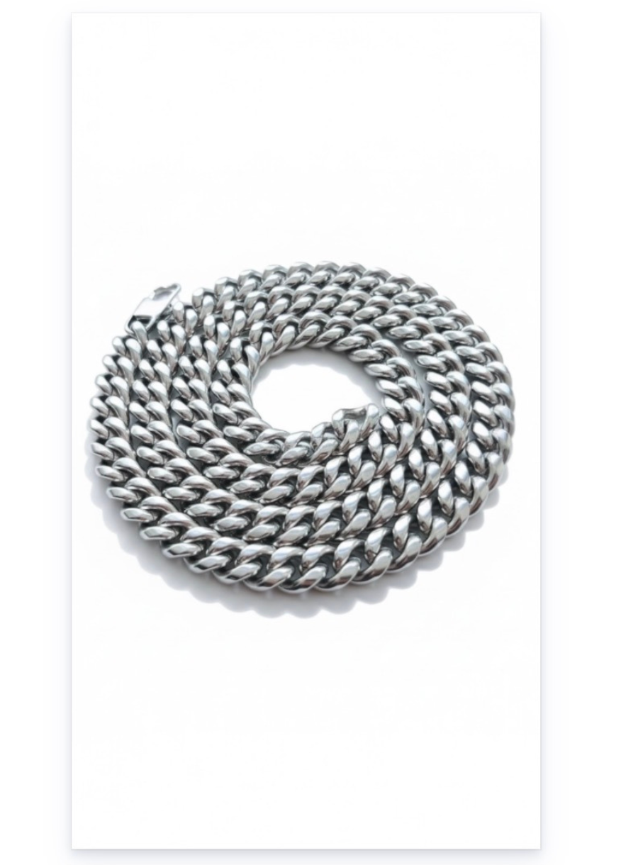 316L Stainless Steel Cuban Chain for men