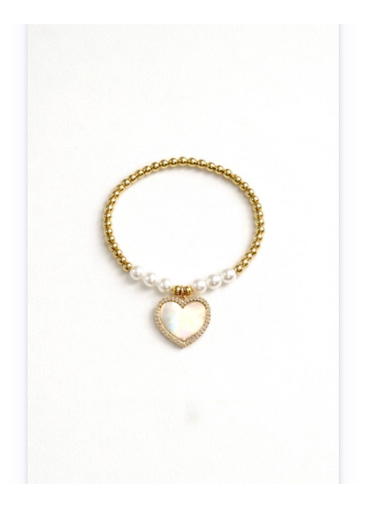 18K Gold-Plated- Copper adjustable bracelet with Charms