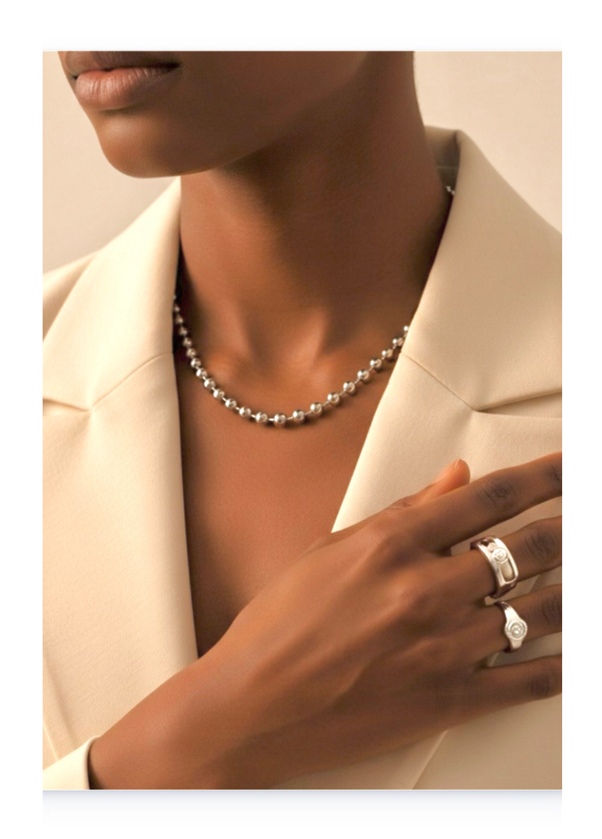 Stainless Steel bead Necklace