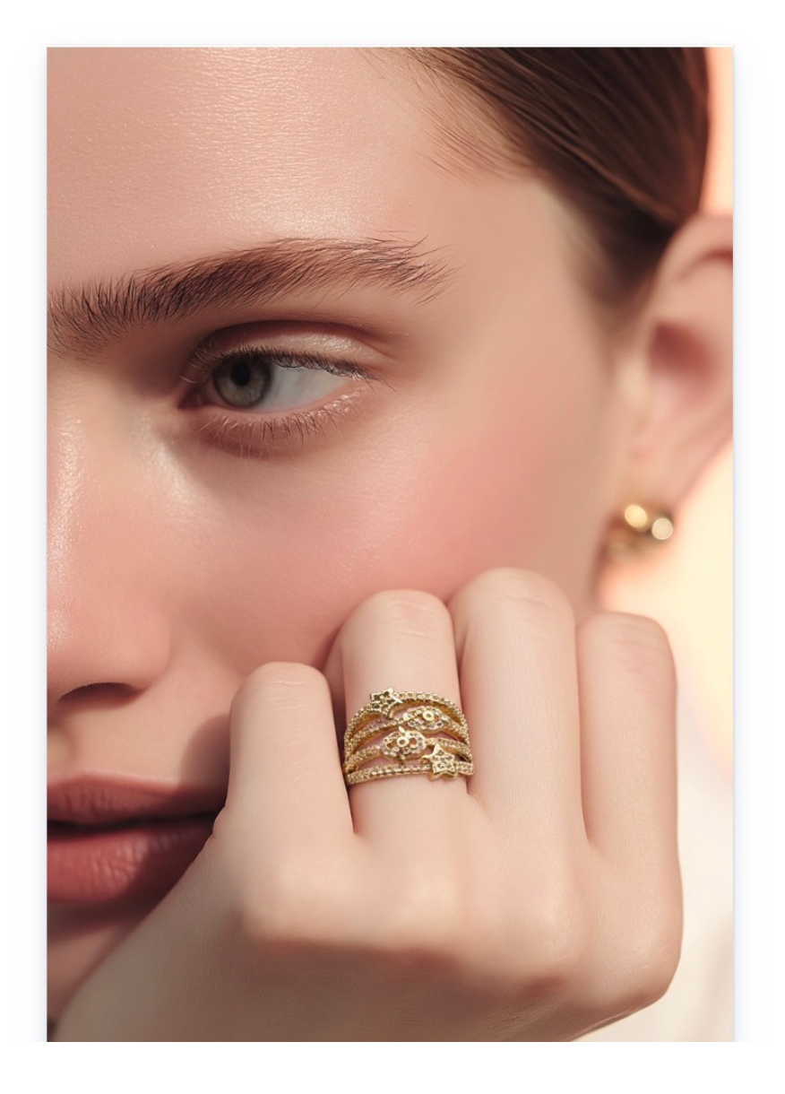 Evil Eye Collection, 18K Gold-Plated Ring