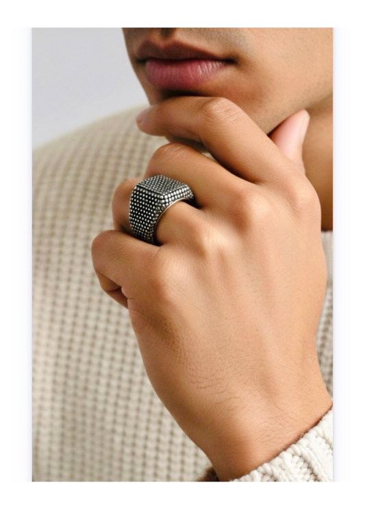Men's stainless steel ring