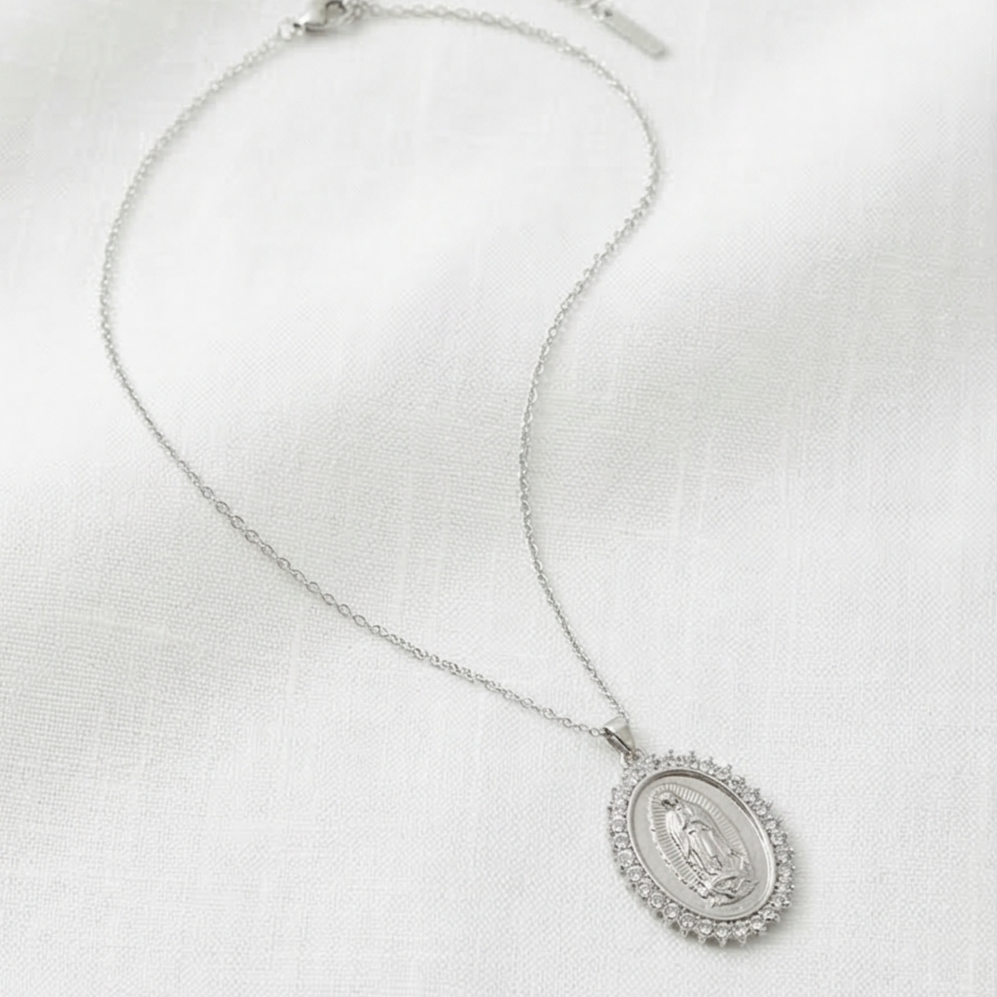 Stainless Steel Religious Pendant Necklace