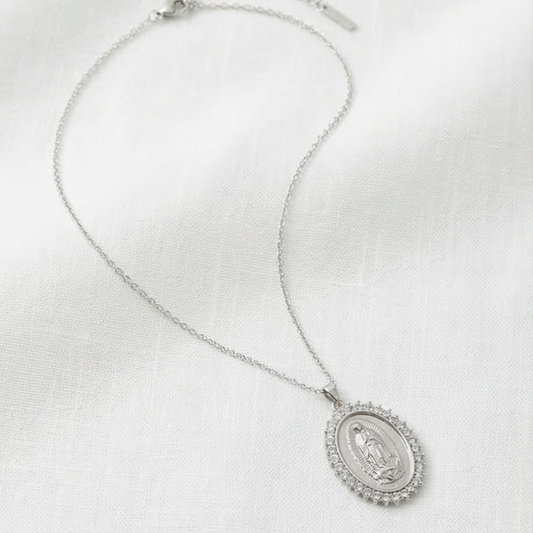 Stainless Steel Religious Pendant Necklace