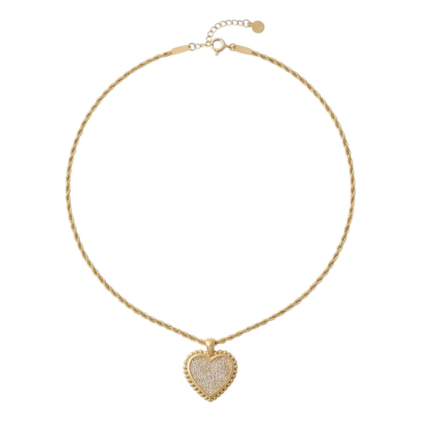Copper Gold Plated Heart pendant necklace