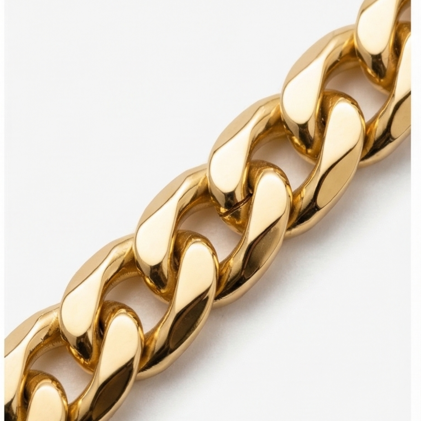 Trendy Men's Chain – 18K Gold-Plated Urban Style