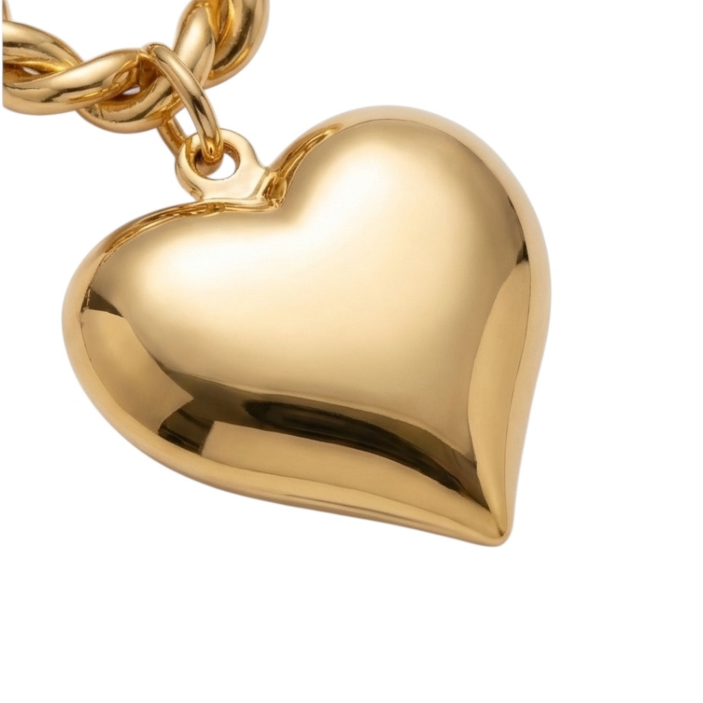 Heart pendant Gold plated necklace
