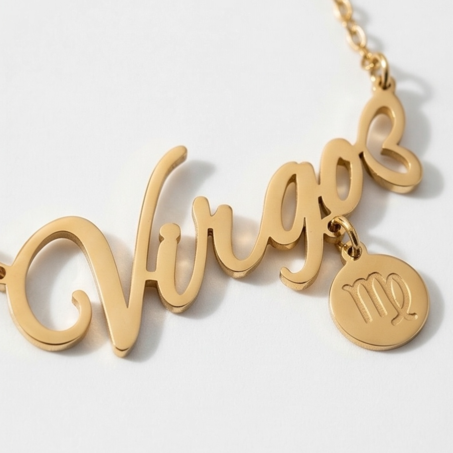 Stainless Steel Chain with Zodiac Signs