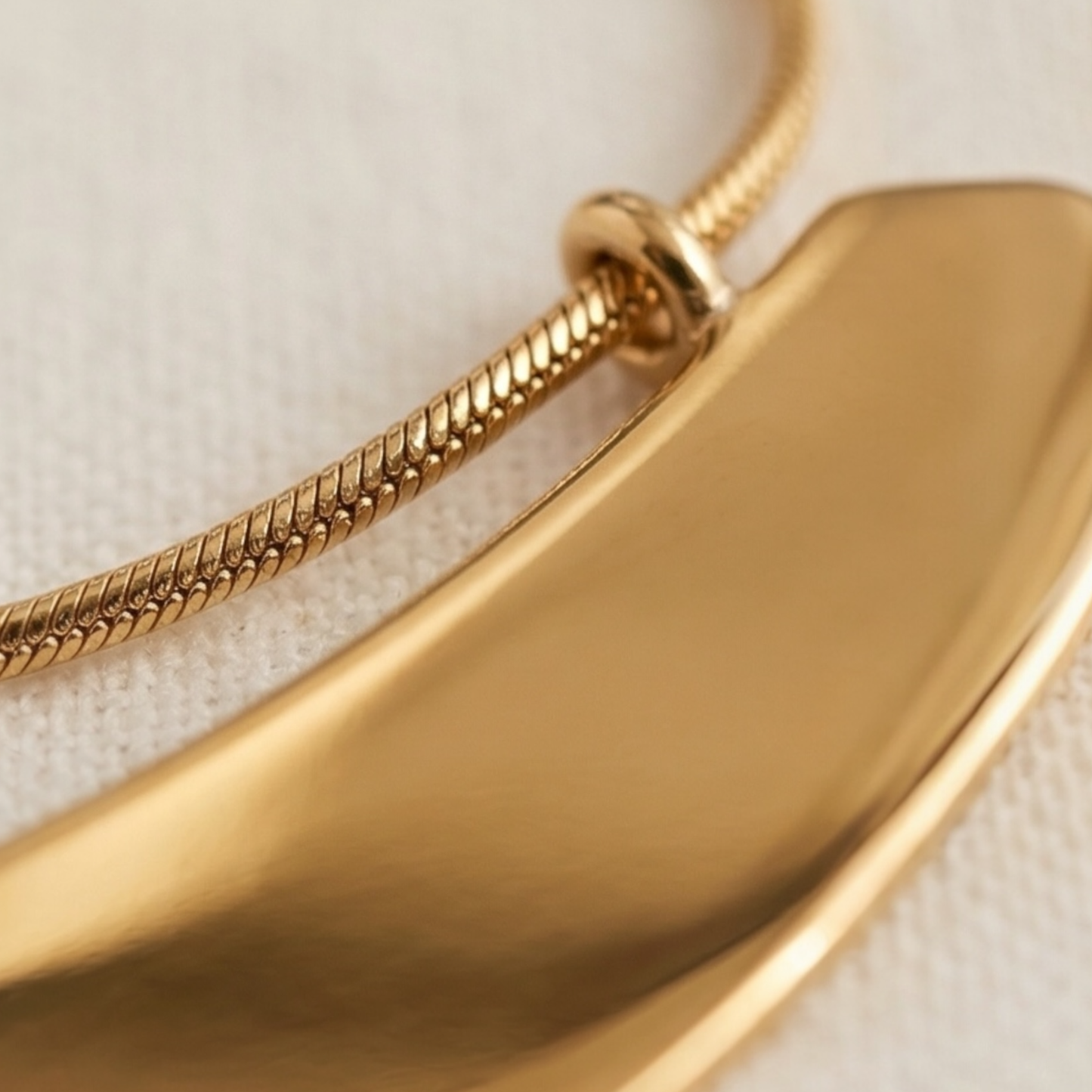 Minimalist Stainless Steel-18k Gold plated Necklace