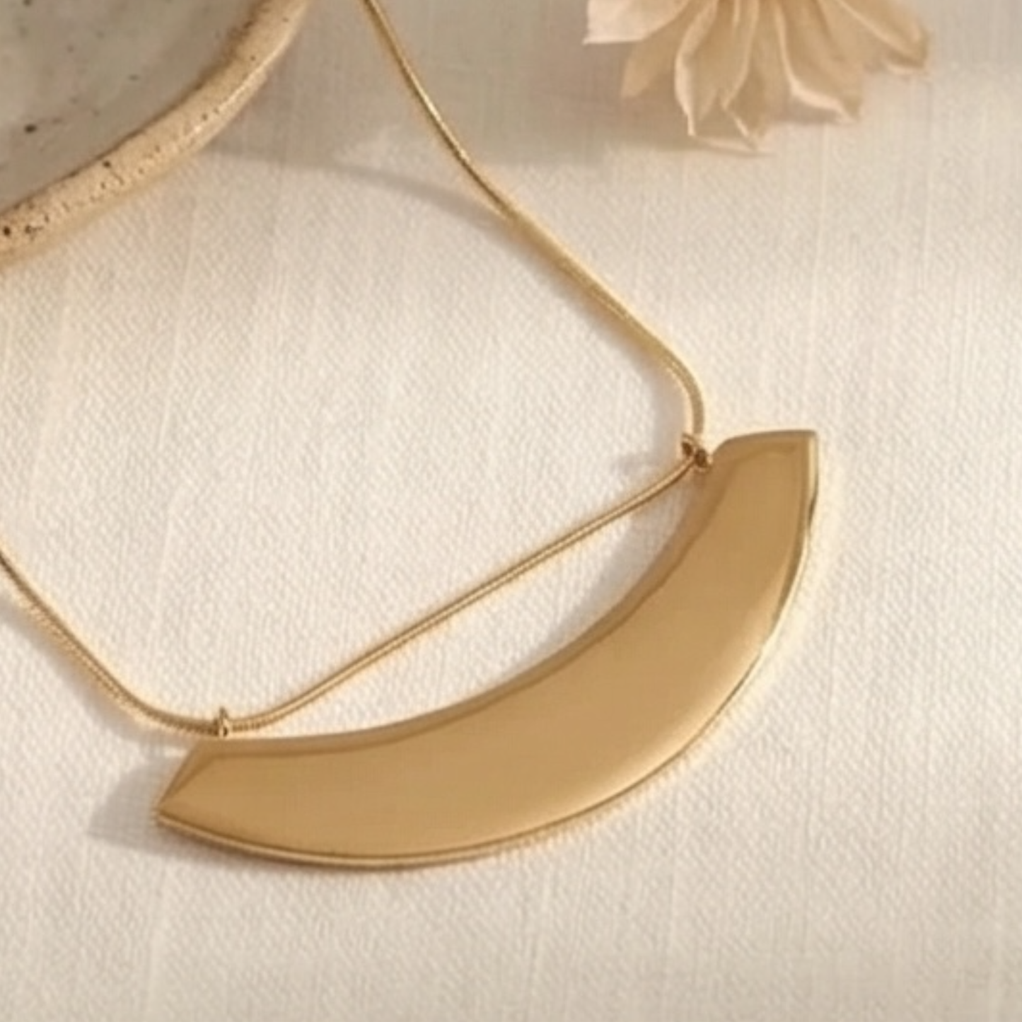 Minimalist Stainless Steel-18k Gold plated Necklace