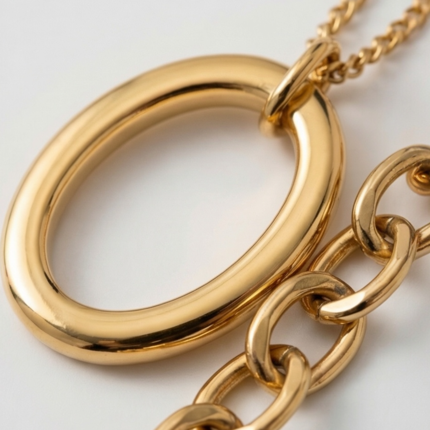Gold Plated Stainless Steel Layered Necklace