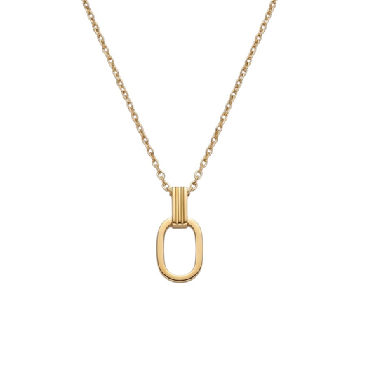 Oval Charm Stainless Steel Chain