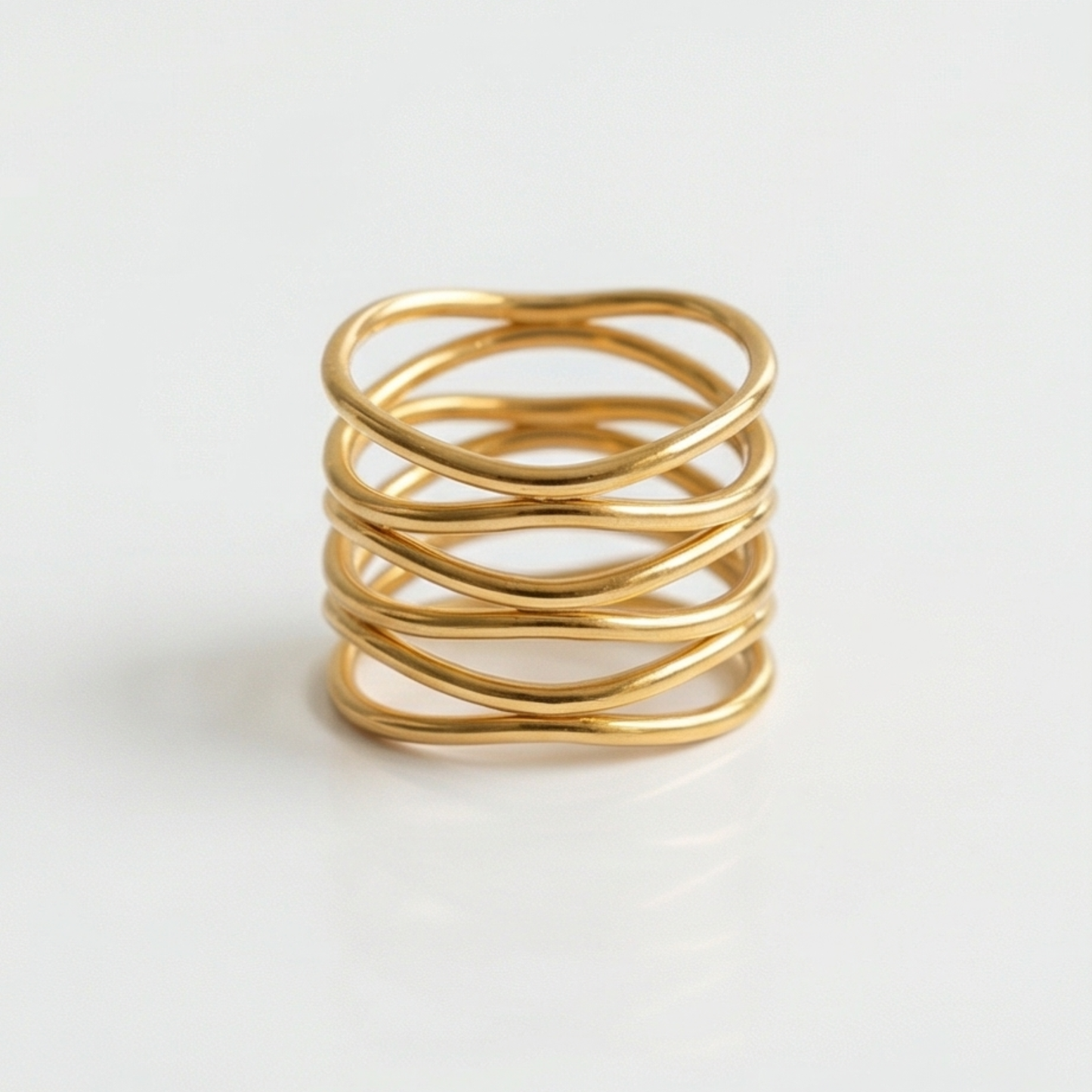 Ring 14k gold plated, Copper