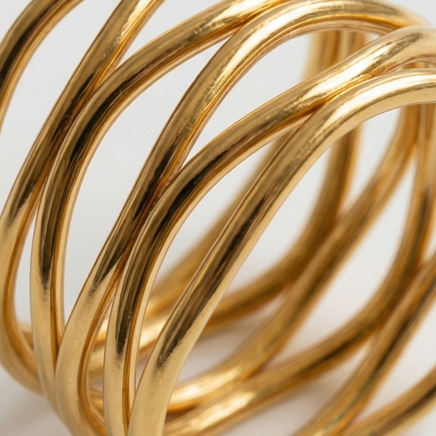 Ring 14k gold plated, Copper