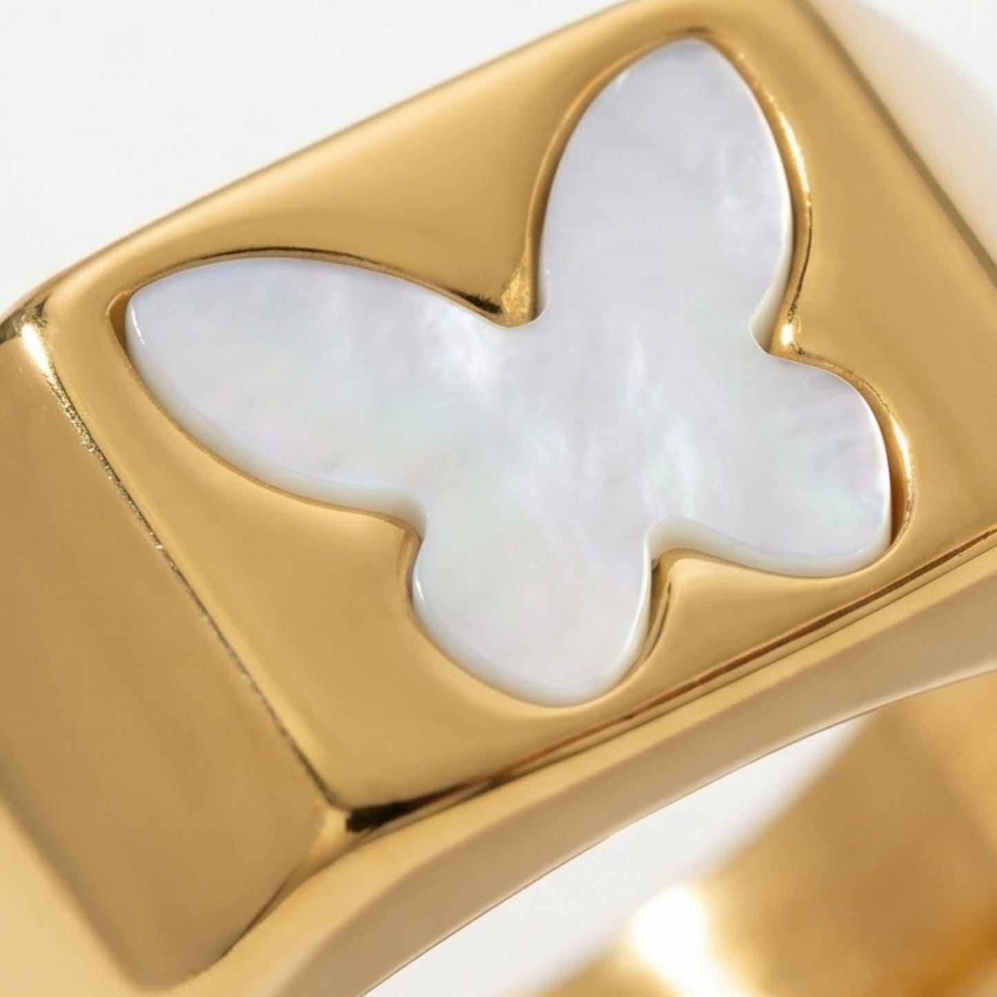 Simple-style ring,14k gold plated,stainless steel