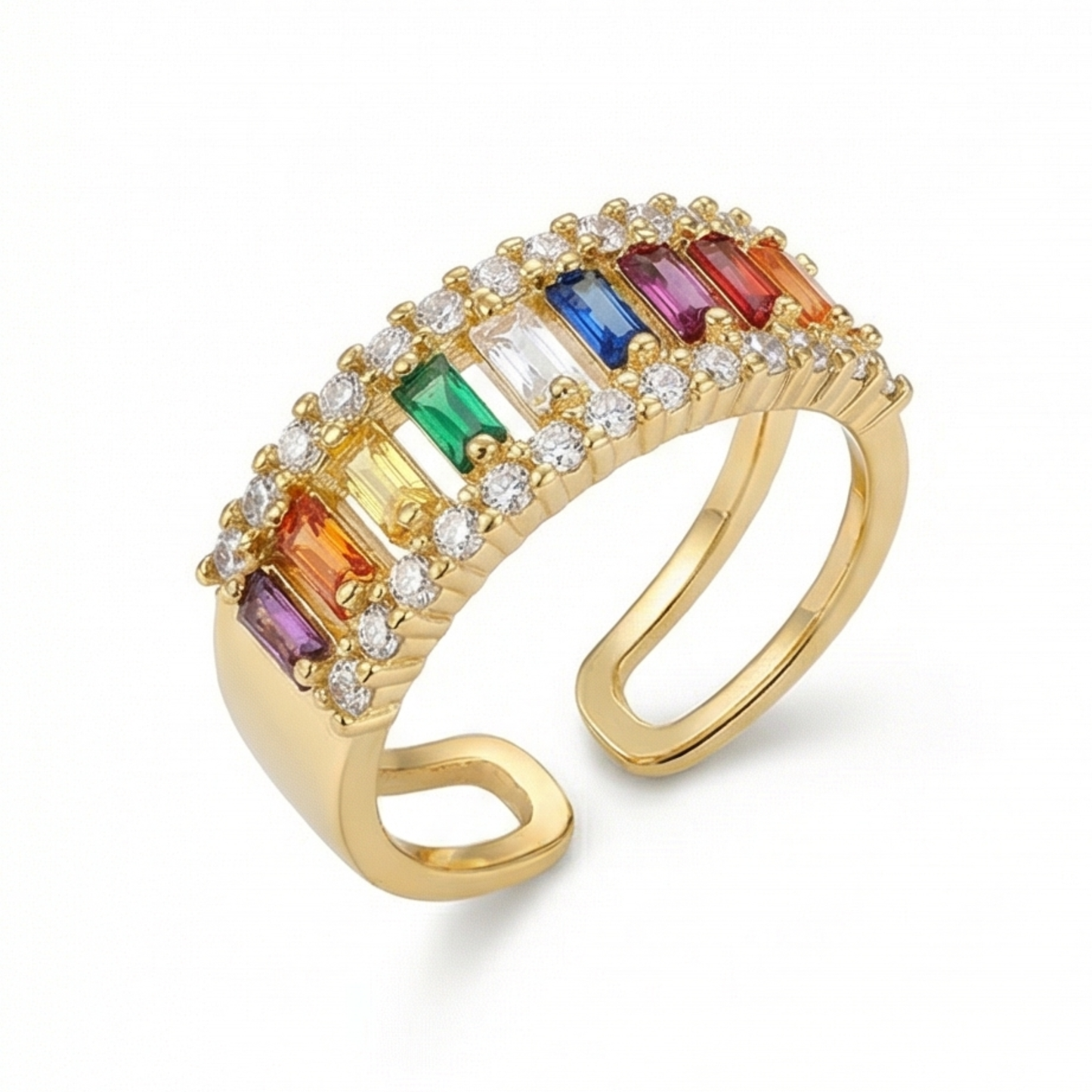 18k gold plated copper ring