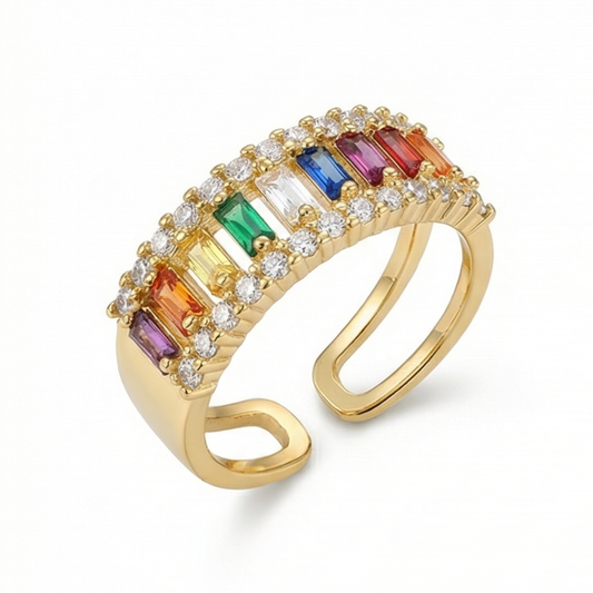 18k gold plated copper ring
