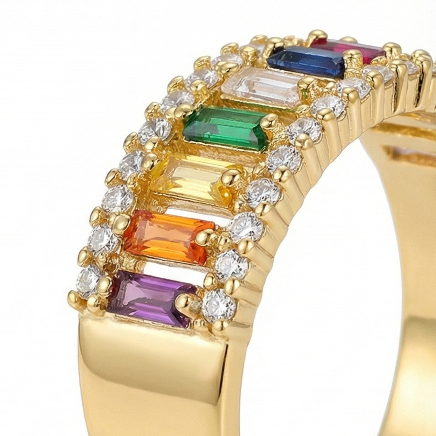 18k gold plated copper ring