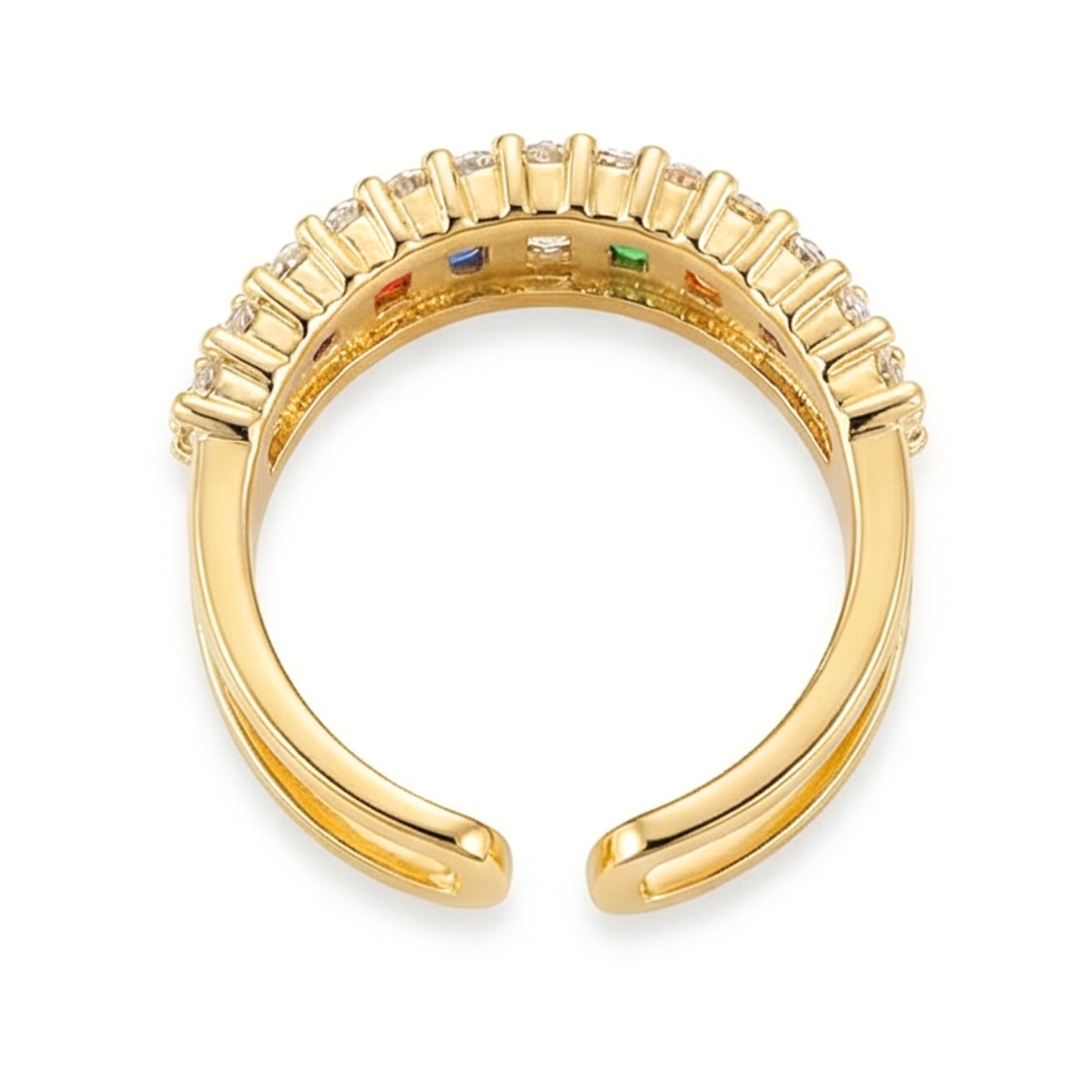 18k gold plated copper ring