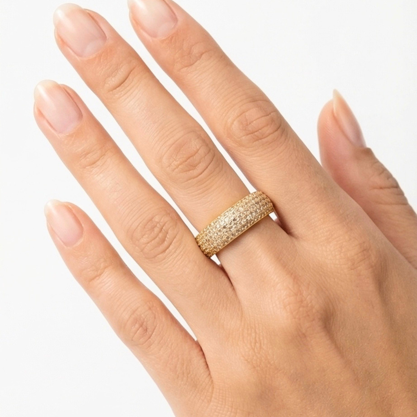 Unisex Copper- Gold plated band Ring