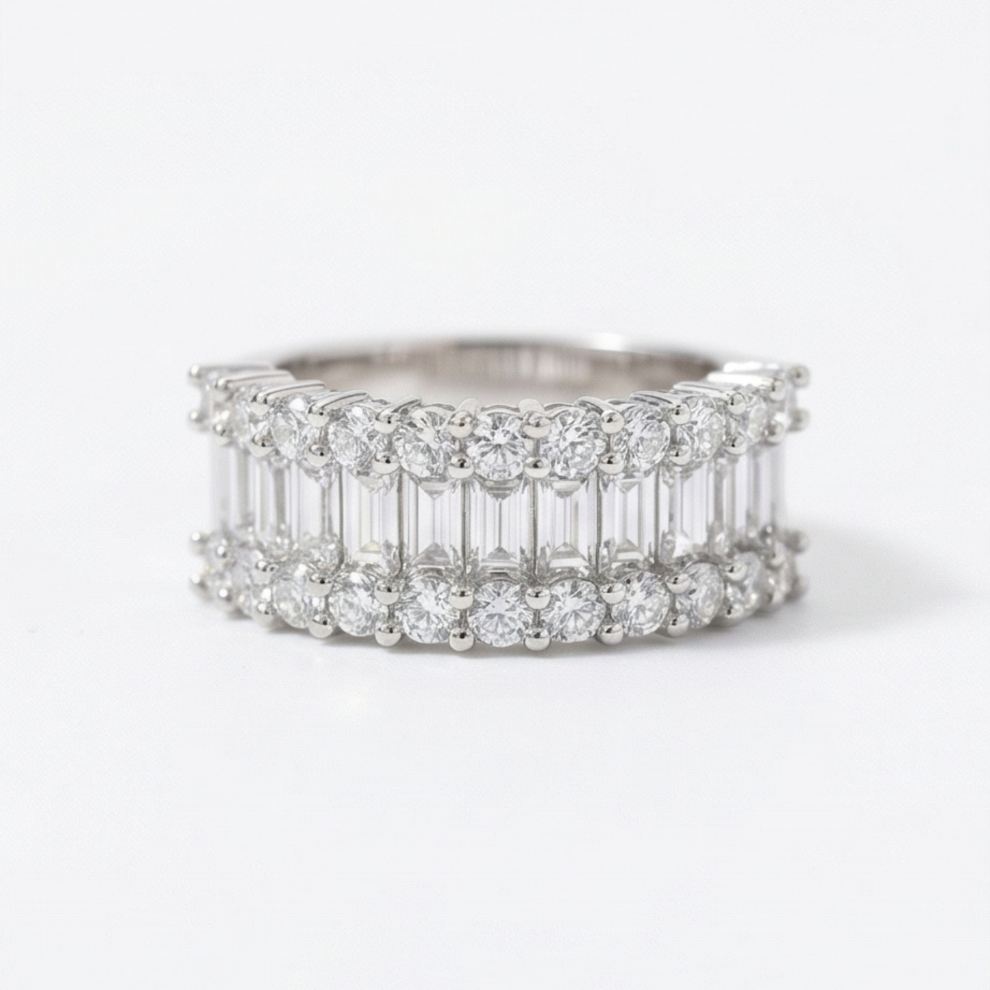 Silver-Plated Copper Band Ring