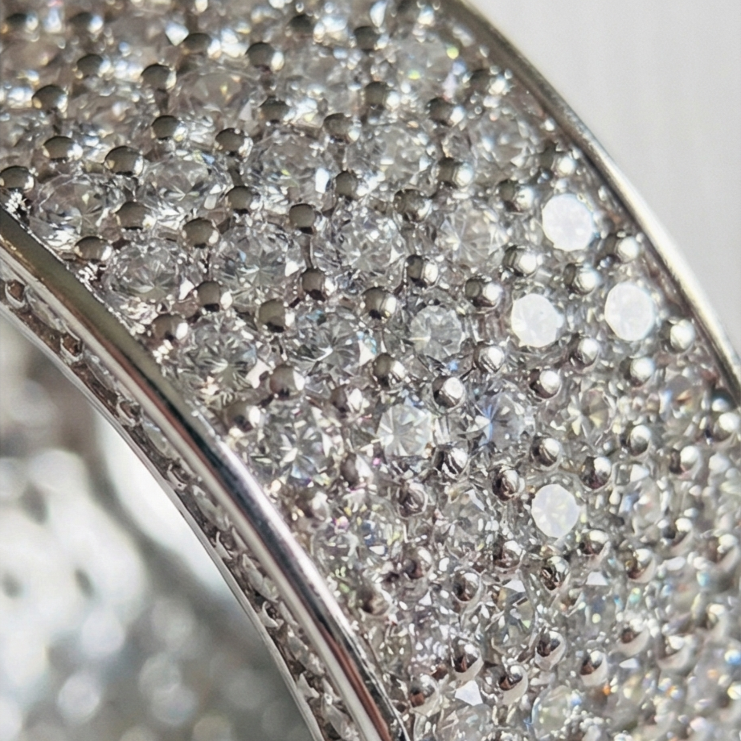 Siver plated band shape ring