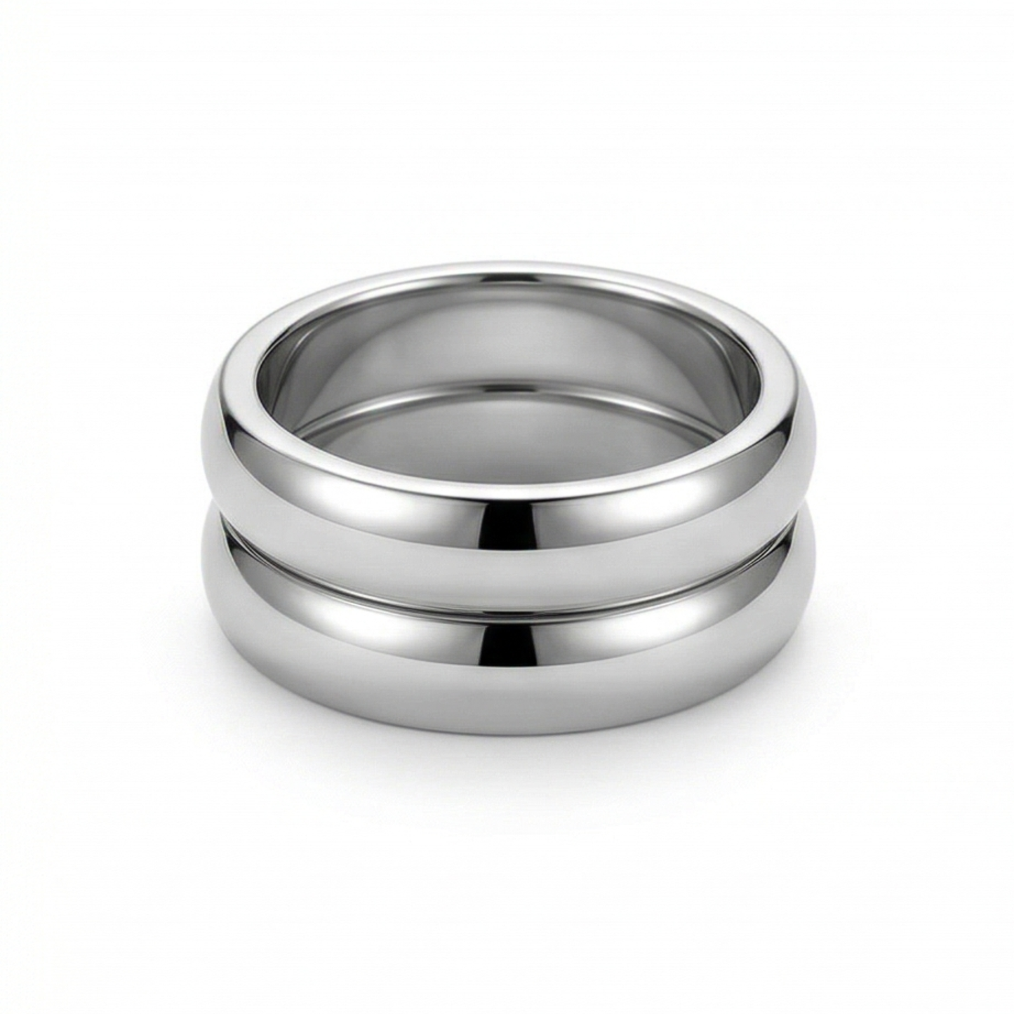 Unisex Titanium Steel Plated Rings