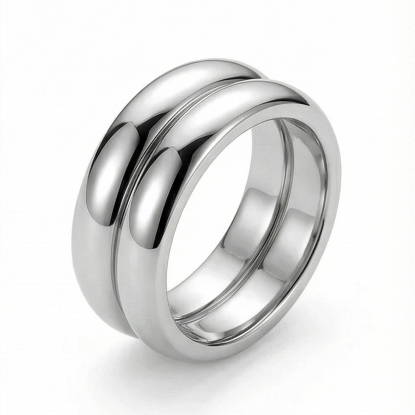 Unisex Titanium Steel Plated Rings