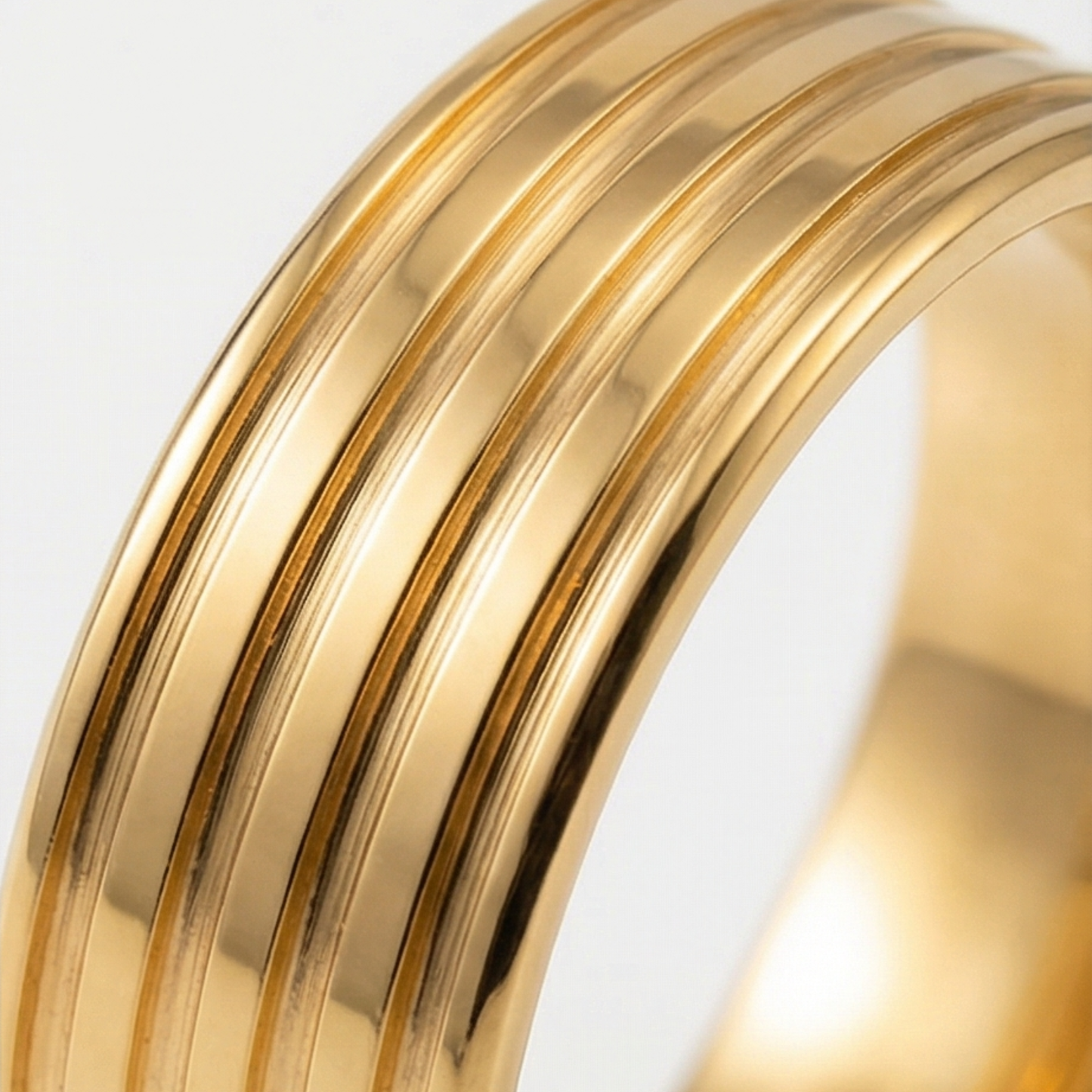 Polished Stainless Steel  Band Ring