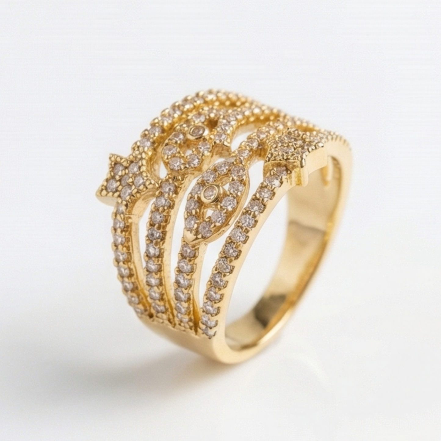 Evil Eye Collection, 18K Gold-Plated Ring