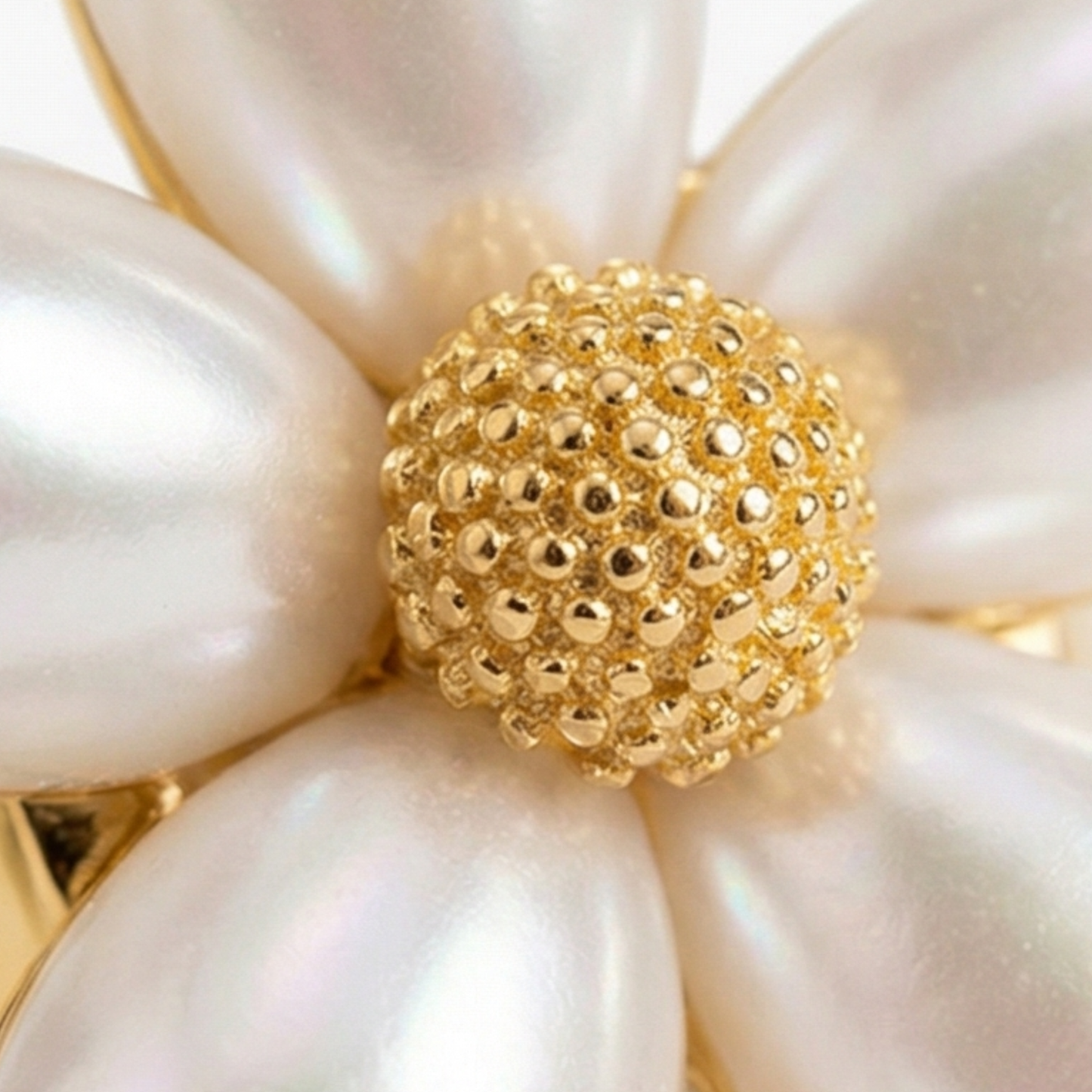 Stainless steel flower shape Ring