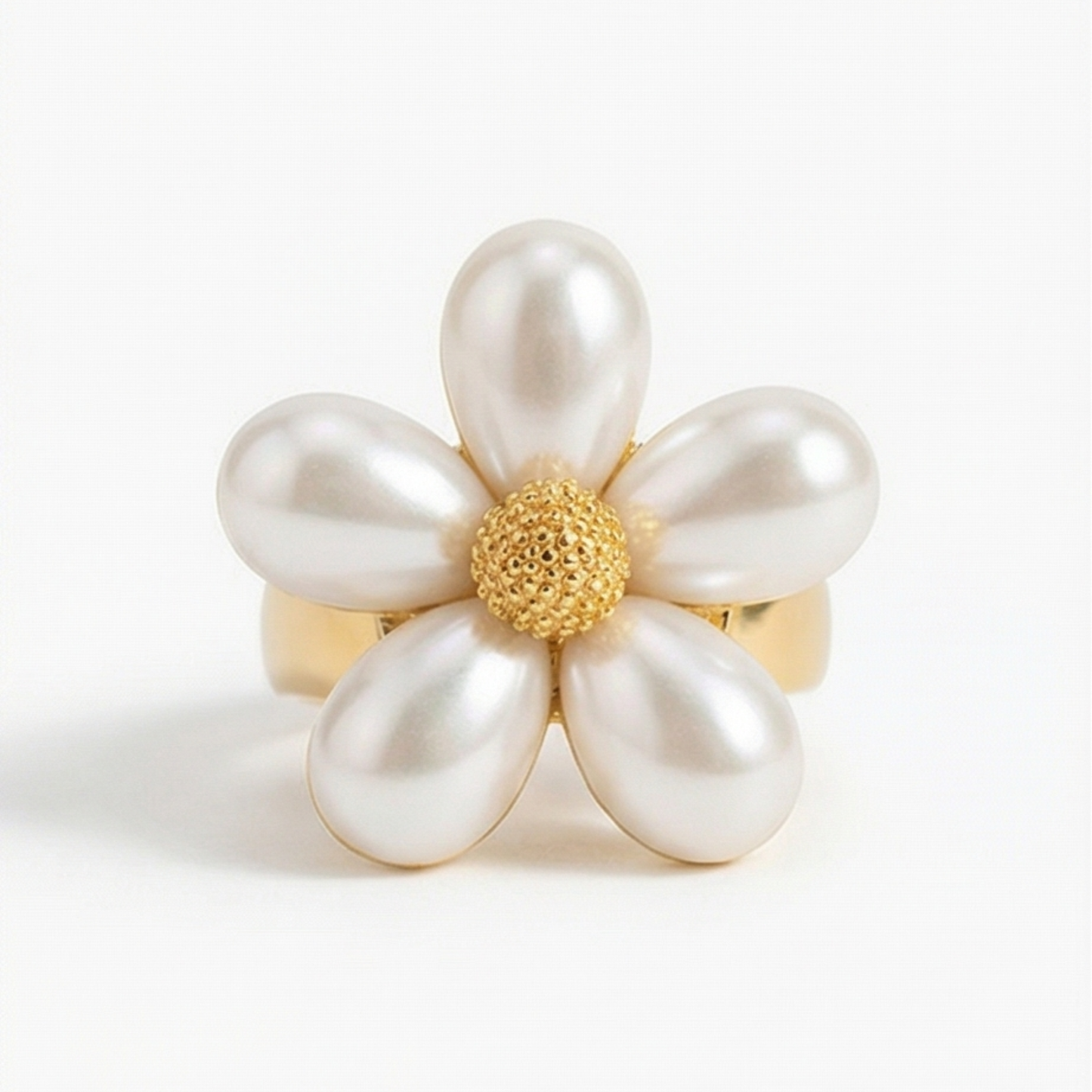 Stainless steel flower shape Ring