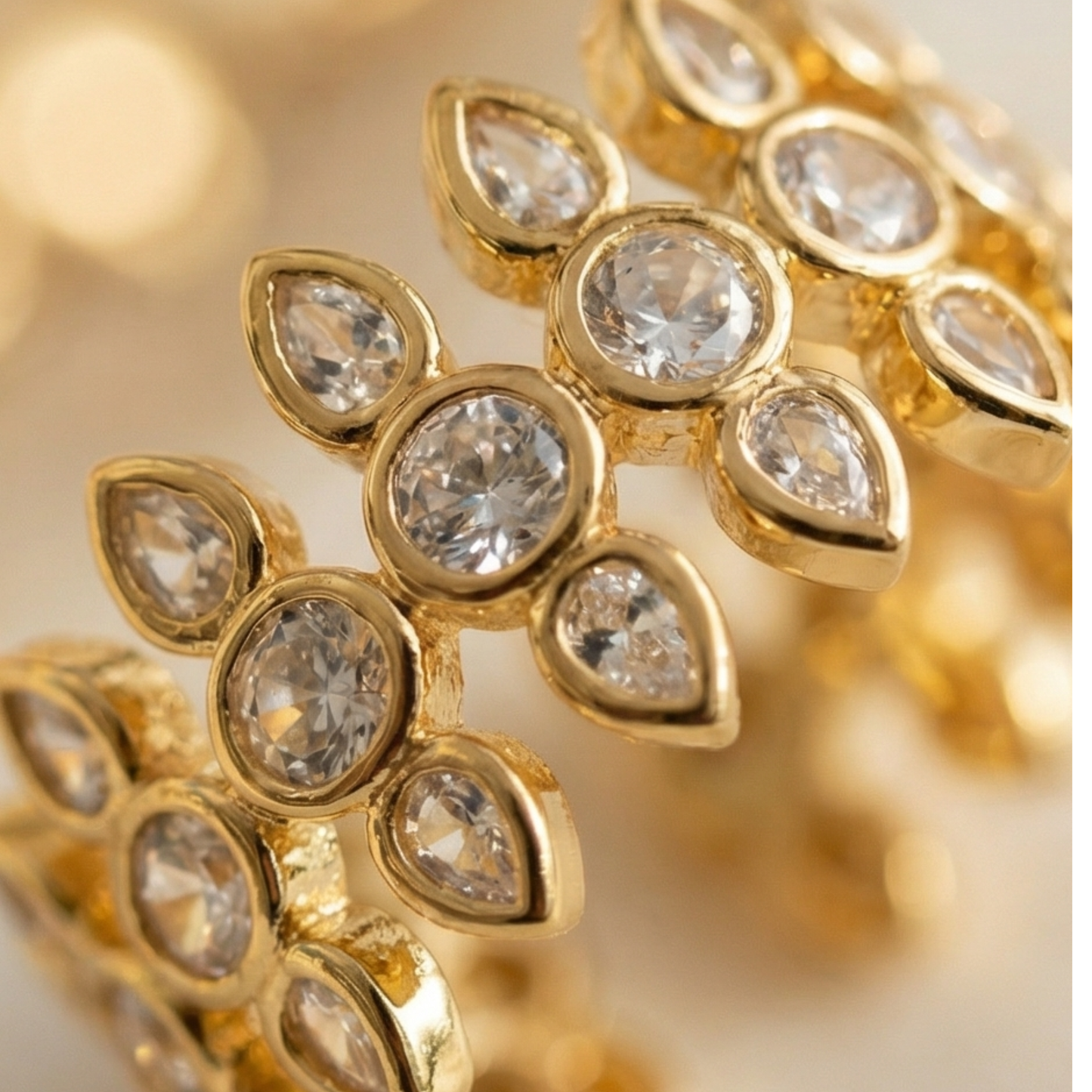 White Zircon Stainless Steel Ring