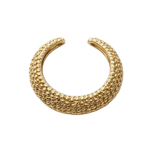 Chunky Gold-Plated Cuff Bracelet