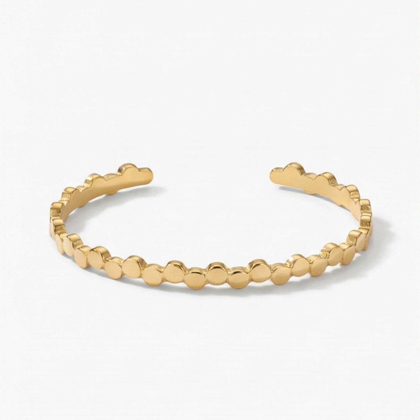 Open Adjustable Round Cuff Bracelet