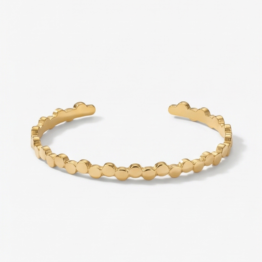 Open Adjustable Round Cuff Bracelet