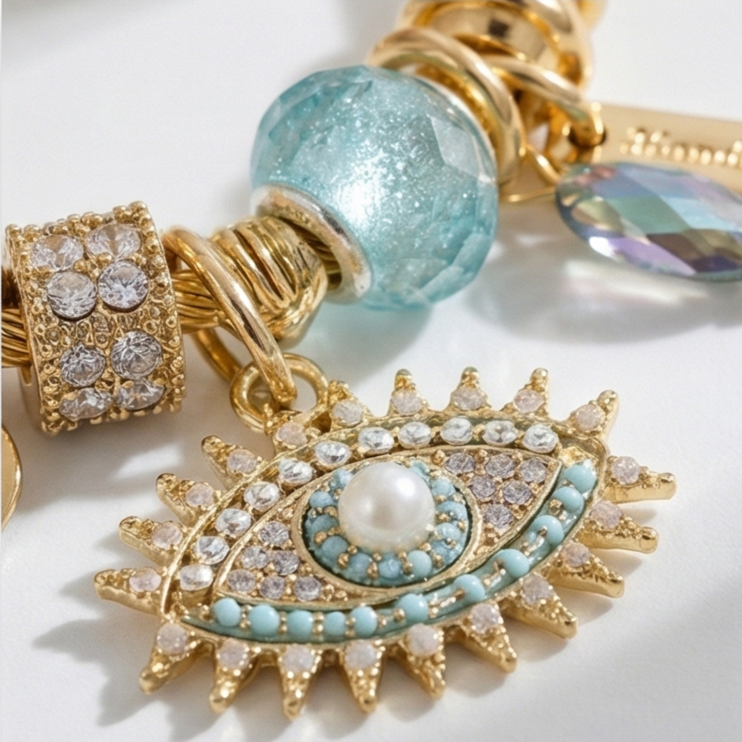 Charming Evil eye Pendant Bracelet