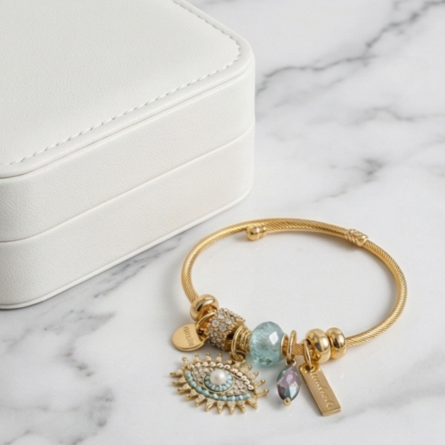 Charming Evil eye Pendant Bracelet