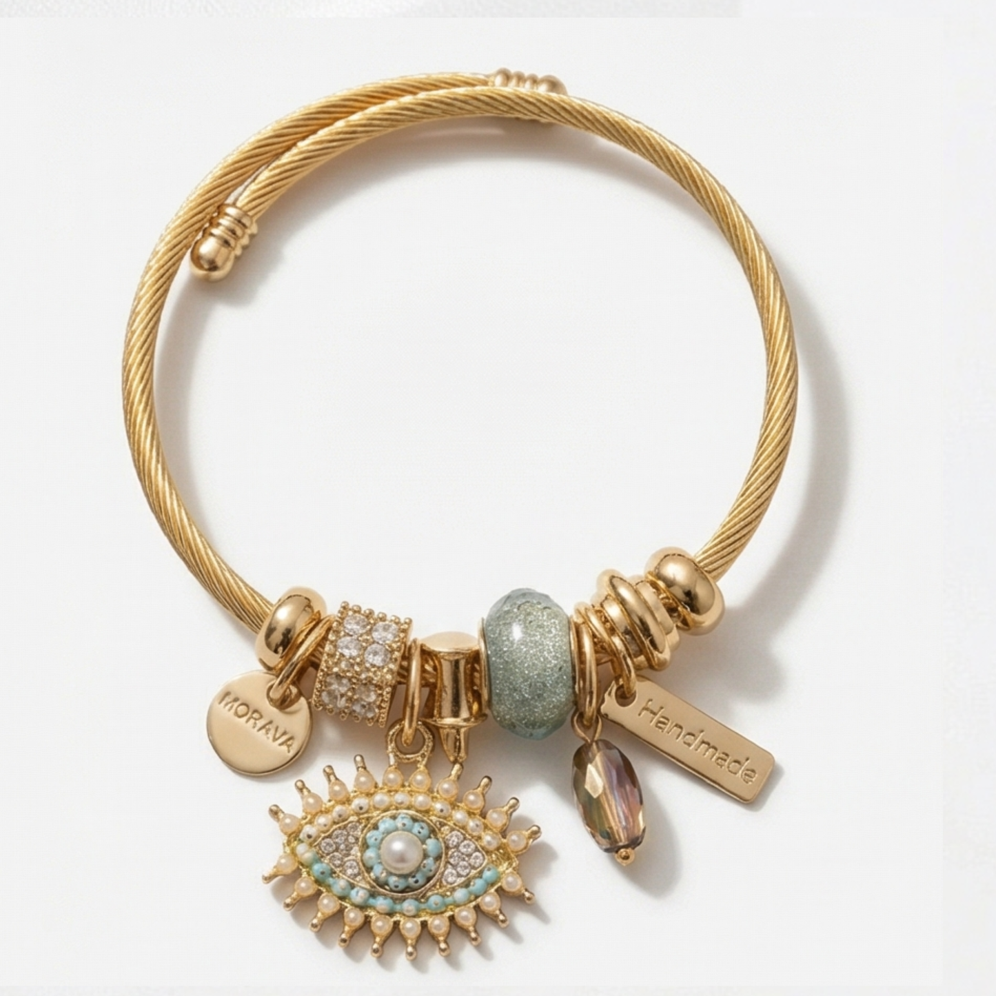 Charming Evil eye Pendant Bracelet