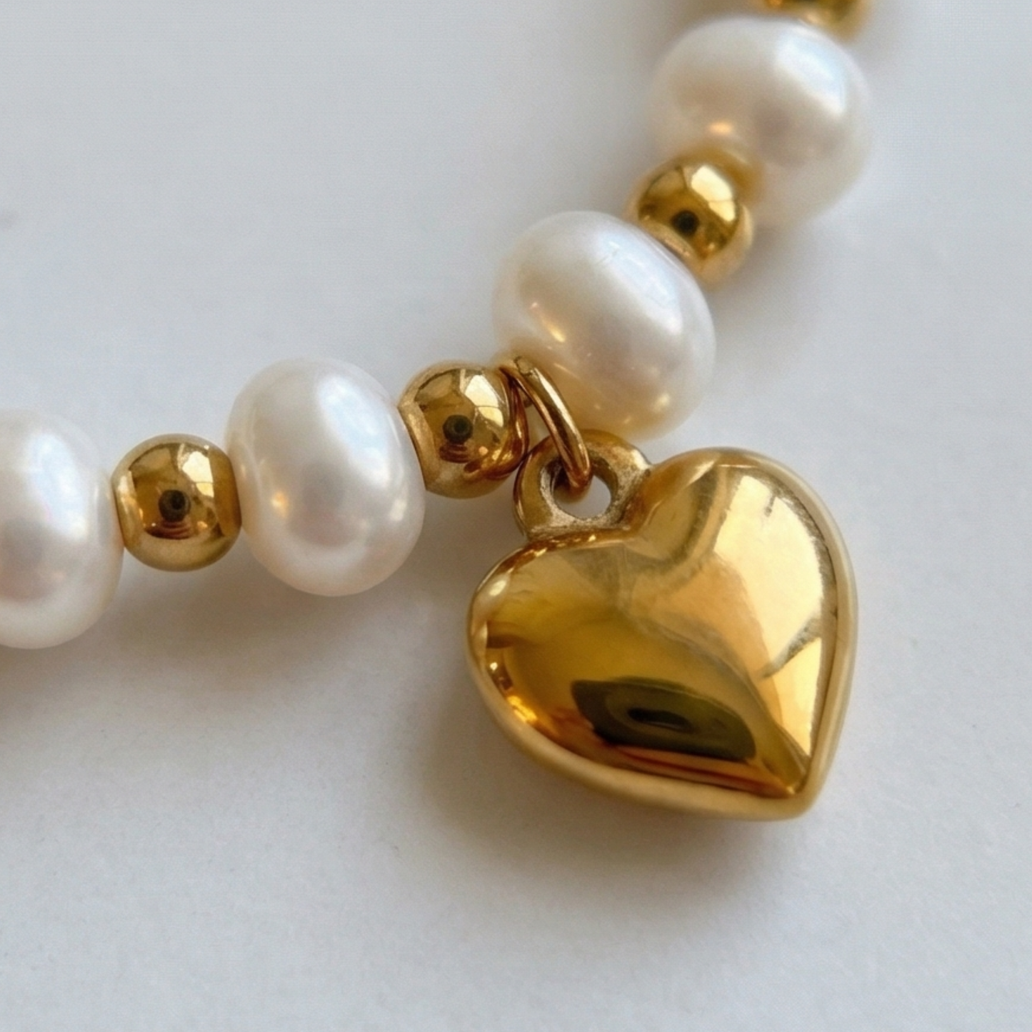 Stainless steel Heart shape pendant bracelet