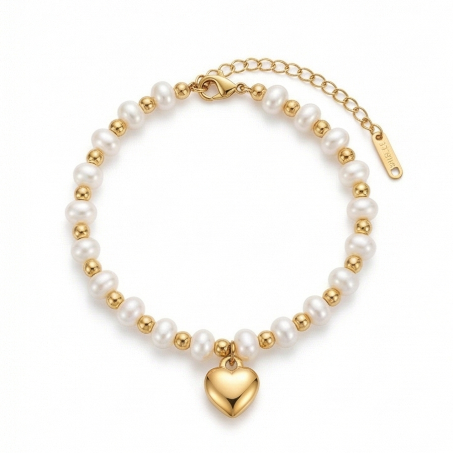 Stainless steel Heart shape pendant bracelet