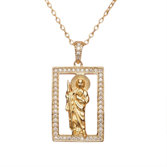 Religious Saint Jude gold plated Necklace