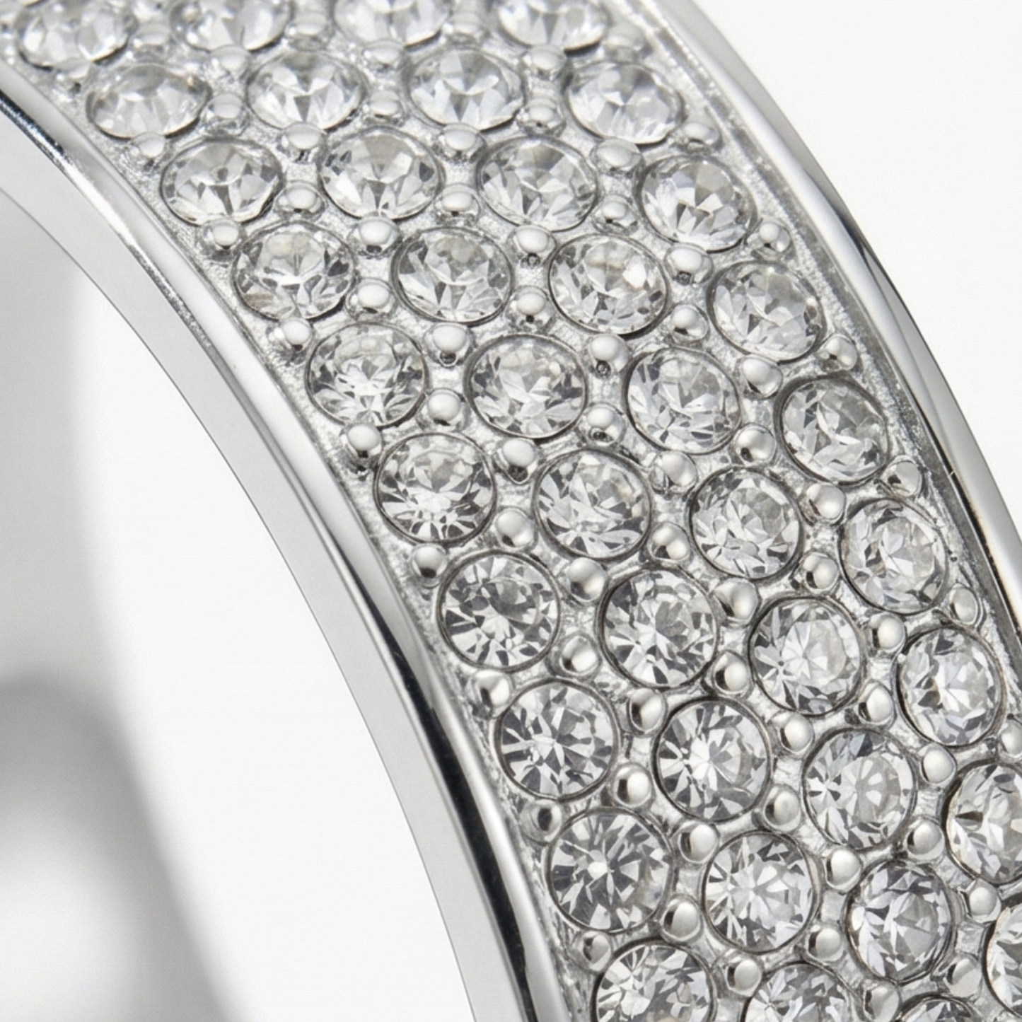 Men's Gold-Plated Stainless Steel Crystal Ring