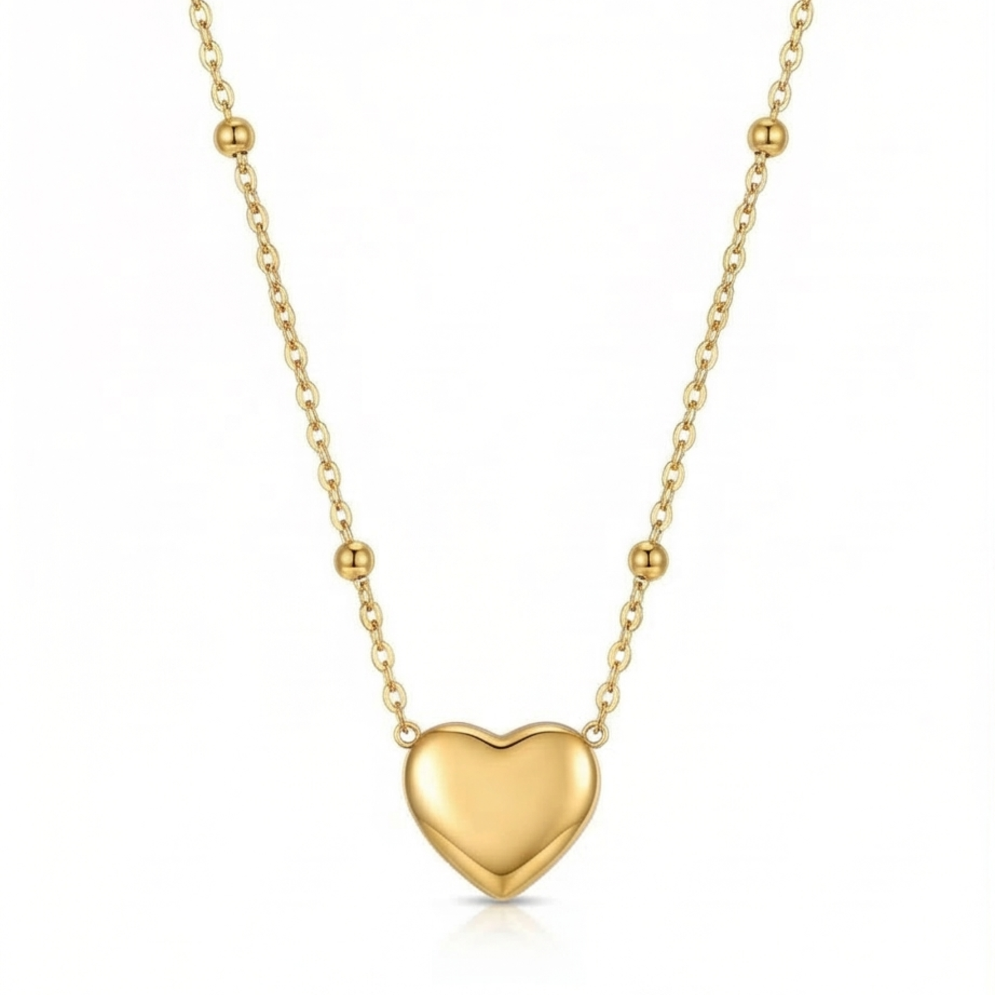 Stainless steel heart pendant chain