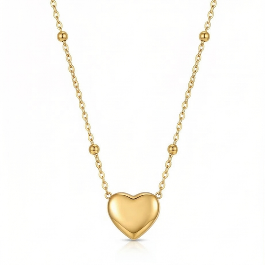 Stainless steel heart pendant chain