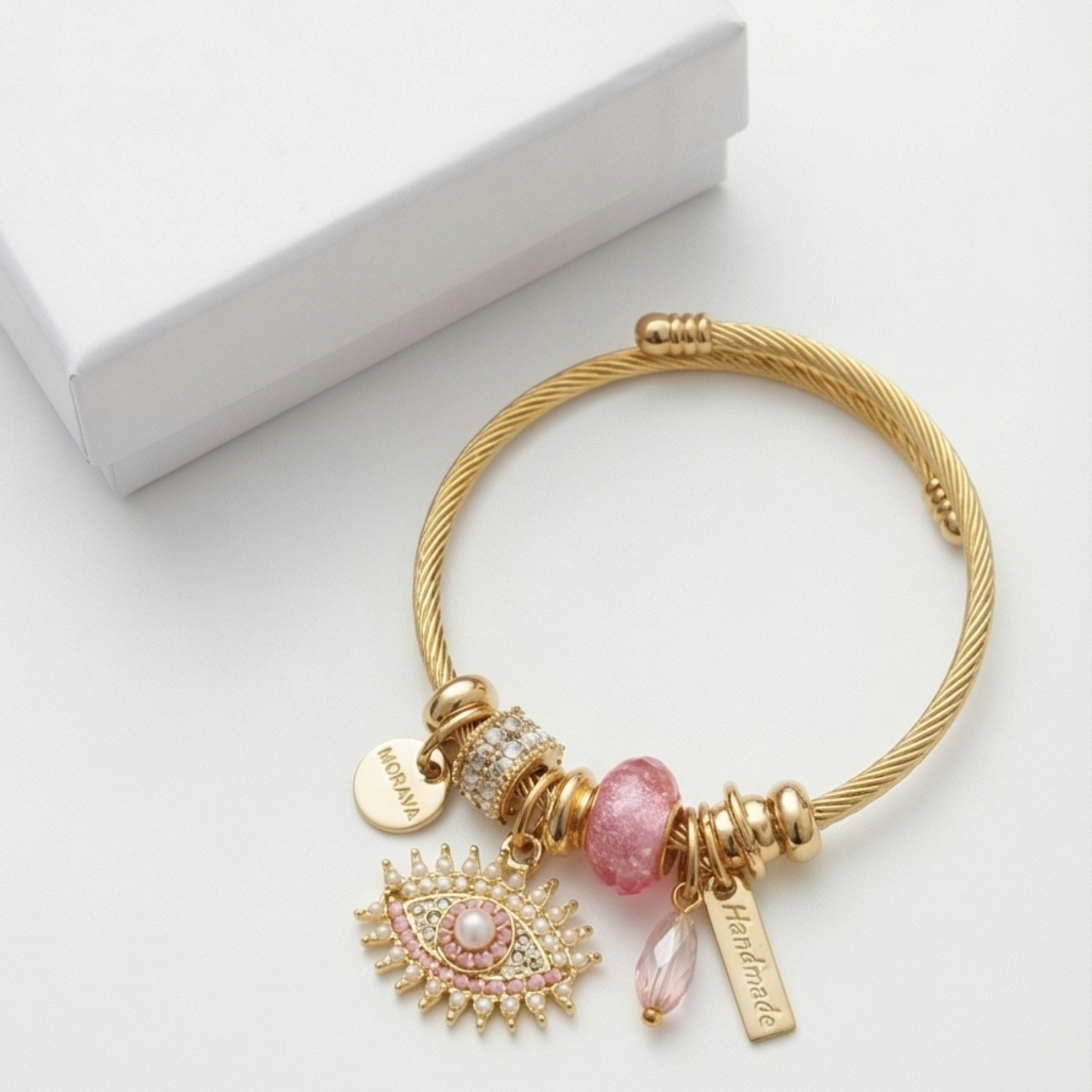 Charming Evil eye Pendant Bracelet