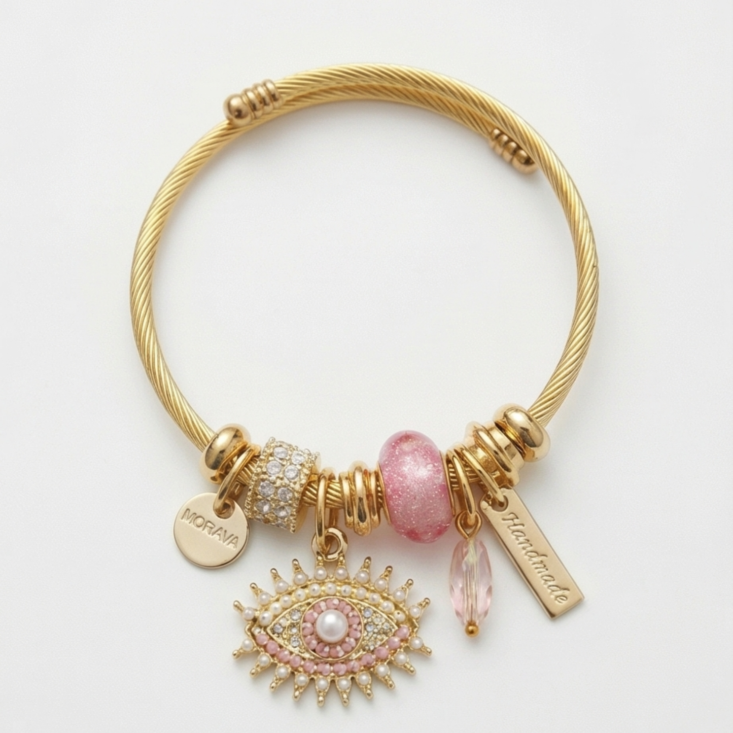 Charming Evil eye Pendant Bracelet